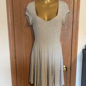 Mossimo Supply Co. Light Gray Midi Dress